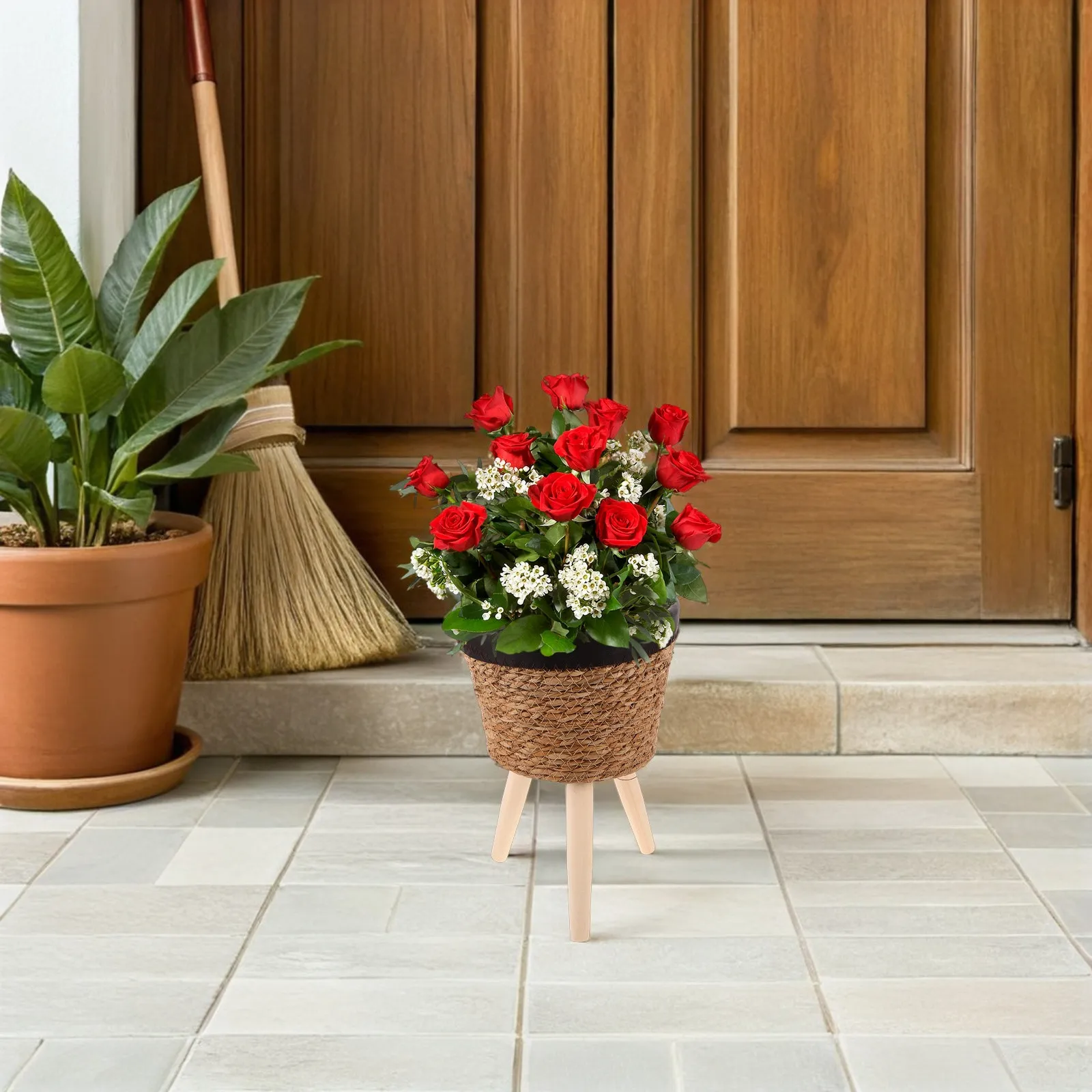 wicker-plant-basket-with-sturdy-wooden-legs-elevated-decorative-flower-pot-stand-for-indoor-balcony-corner-space-saving-rustic