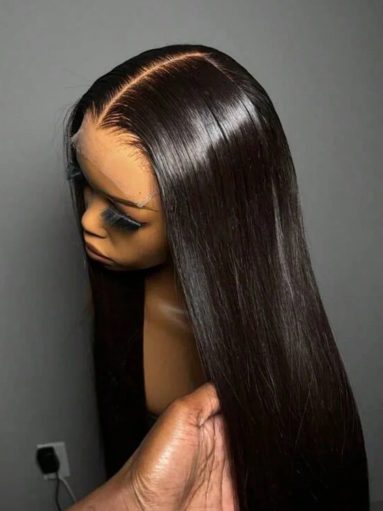 

Glueless 5x5 HD Lace Front Wig Natural Straight 13x4 13x6 Transparent Lace Human Hair Wig 250% Density Wear And Go For Women 42"