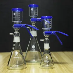 Dispositif de filtre d'aspiration sous vide en verre, noyau de sable, unité de filjouit, filtre à solvant, 250 ml, 500 ml, 1000 ml, 2000 ml, 5000ml, 1 ensemble