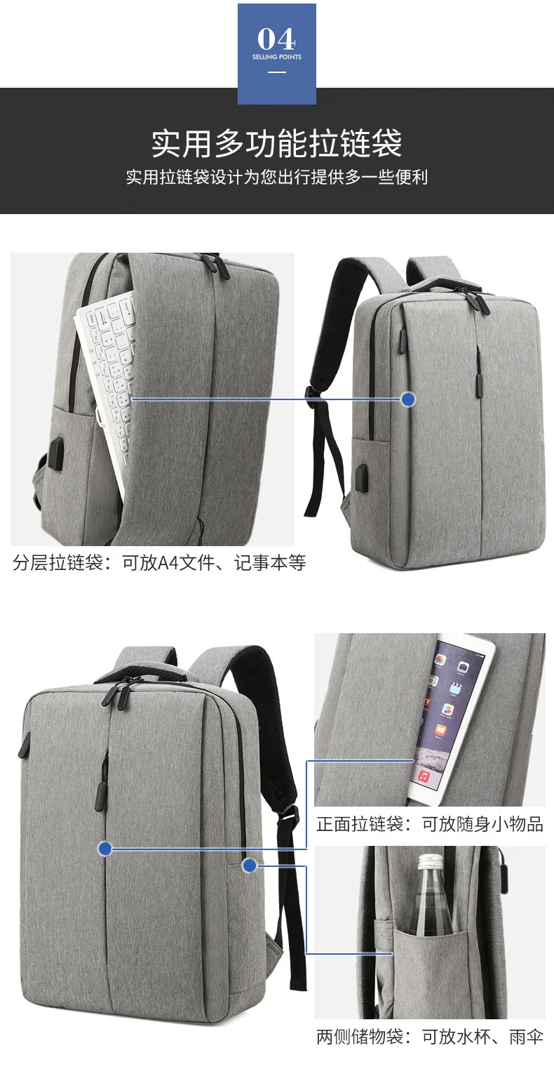 Luxmoc Fashion Laptop Bag Backpack Fashion Travel Backpack Men Women Leisure Outdoor Simple Business Computer Backpack