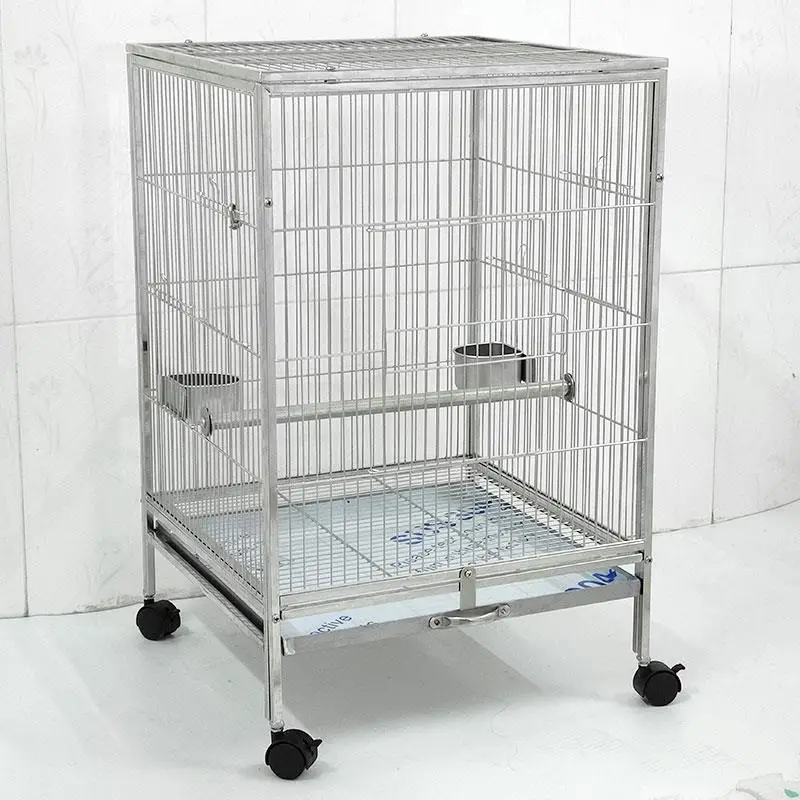 

304 stainless steel bird cage household extra large mystic phoenix special starling bird cage breeding luxury villa parrot cage