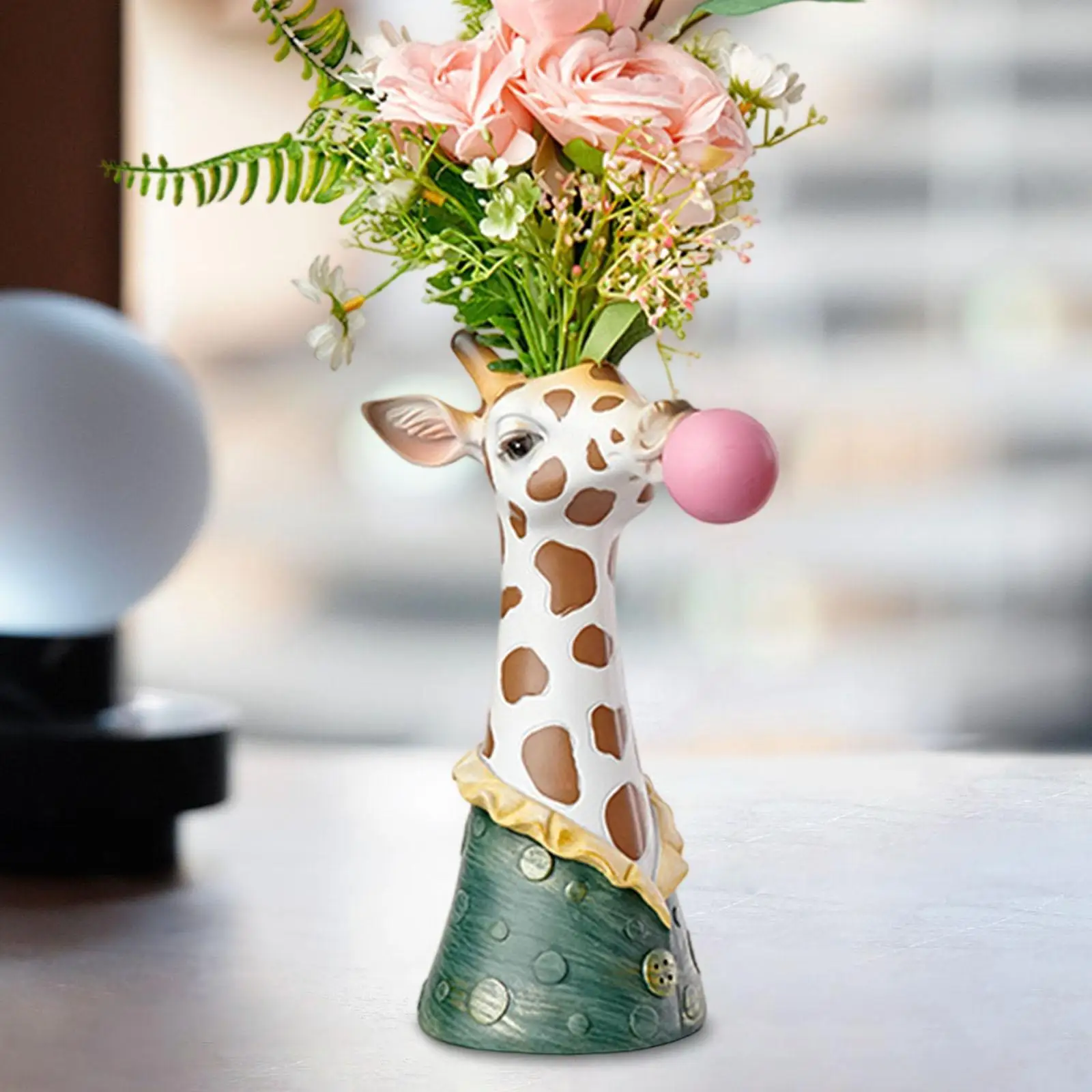 Blowing Bubbles Creative Vase Art Statue Table Decoration Living Room Resin