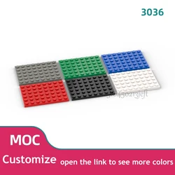 20Pcs MOC Parts 3036 Plate 6 x 8 Compatible Bricks DIY Assmble Building Blocks Particle Kids Puzzle Brain Toy Birthday Gift