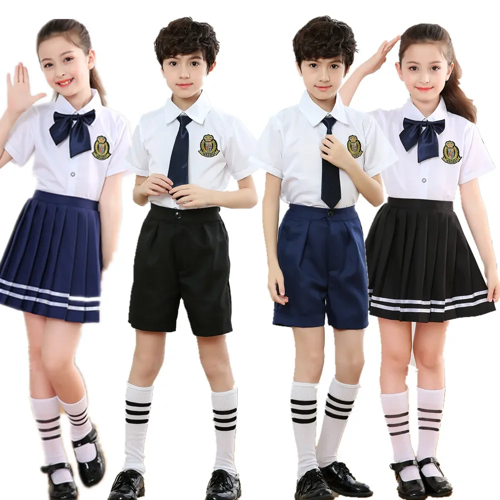 Uniformi scolastiche giapponesi anime COS sailor suit top + tie + gonna JK Navy style studenti vestiti per ragazza manica corta