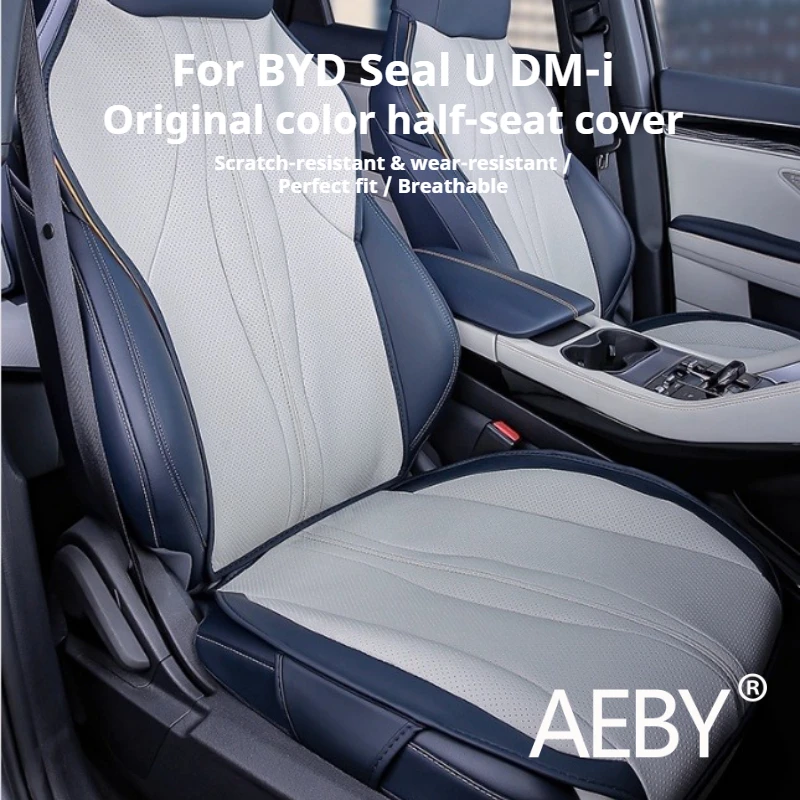 AEBY For BYD Seal U DM-i 2020-2025 Waterproof Leather Seat Covers, Protective Custom Fit Seatcovers Set Full Set Car Accessories