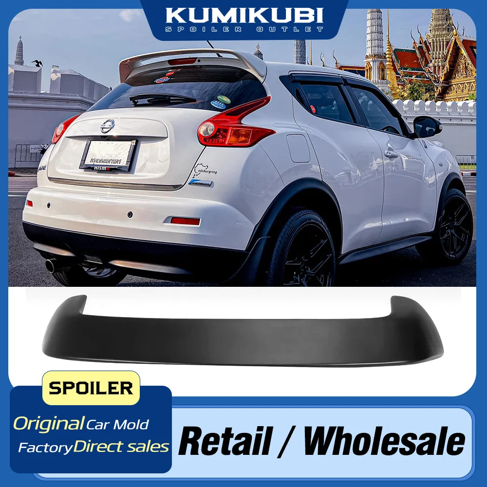 Fit 2010-2015 Nissan Juke OE Style Rear Roof Spoiler Wing ABS Matte Black