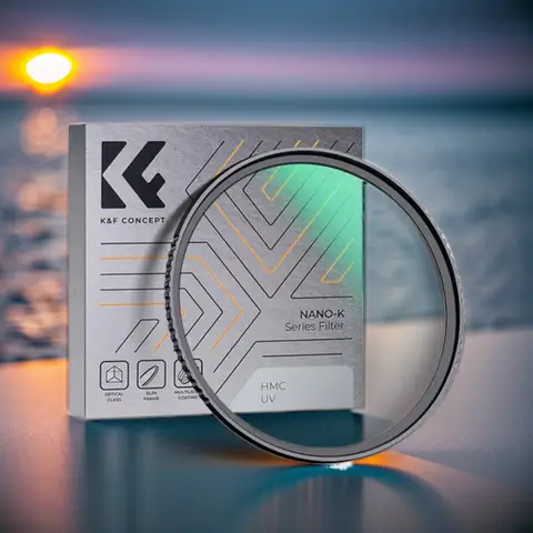 K&F CONCEPT 37-105mm UV Filter Lens MC Ultra Slim Optics with Multi Coated Protection 37mm 49mm 52mm 58mm 62mm 67mm  77mm 82mm