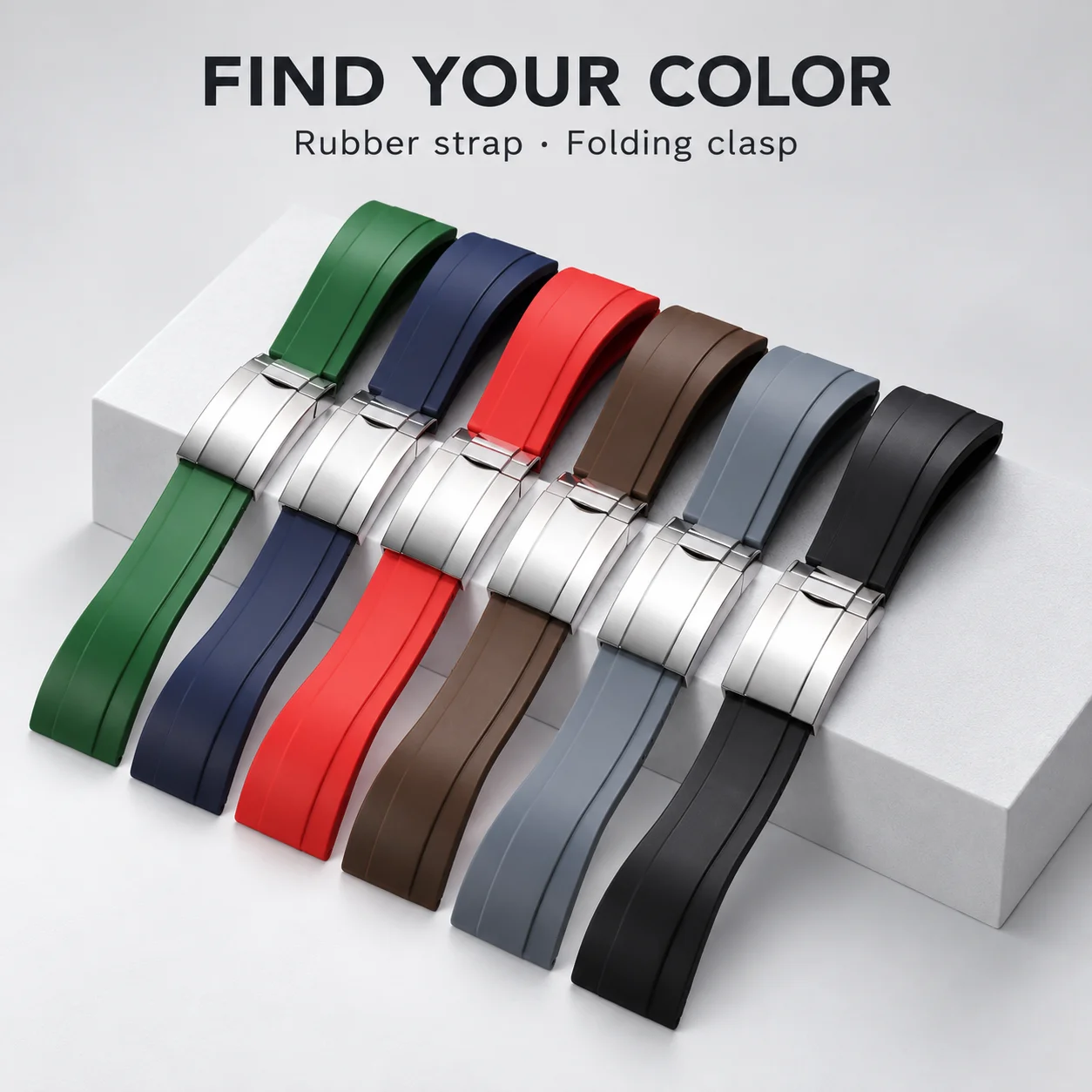 NEW 20mm For GMT Daytona Rubber Watchband for Submariner OYSTERFLEX Diving Waterproof Soft Silicone Replacement Wrist Strap
