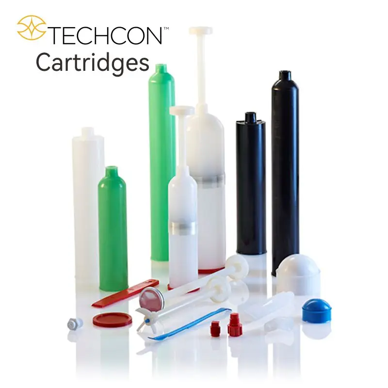 TECHCON TS 80C 8oz TS20C 20oz TS60C 6oz TS110C 10oz TS120C 12oz HDPE Single Component Cartridges Adhesive/Sealant Compatible