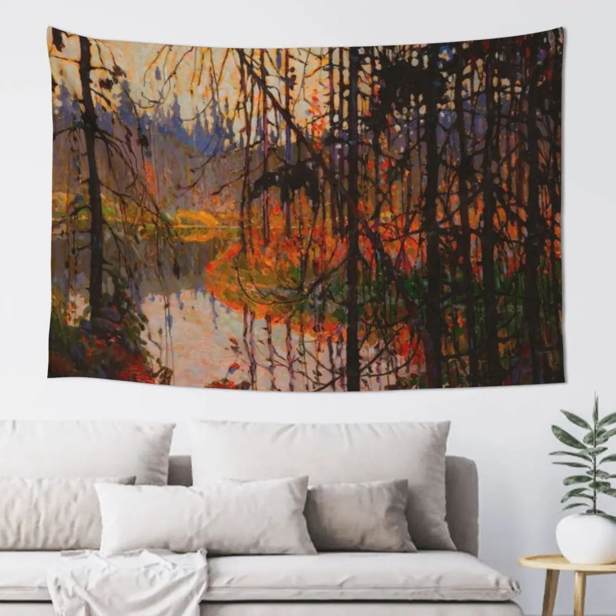 Tom Thomson Northern River 1915 Canadian Landscape Artist Tapestry Wall Art Decorations For Room Tapestry