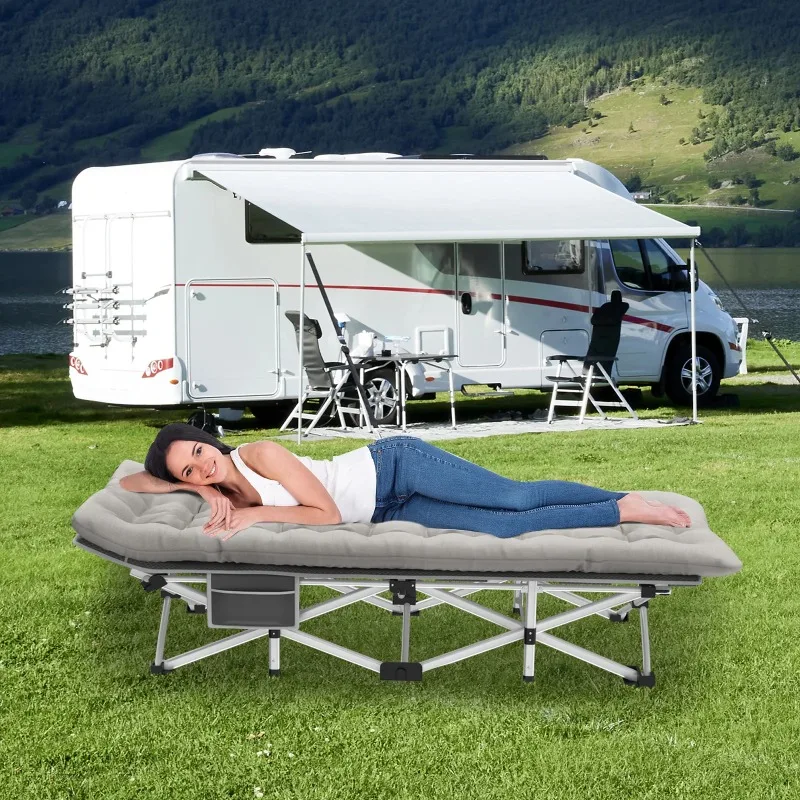 Fenbeli Folding Camping Cot for Adults Heavy-duty Sleeping Cot 75" x 28"