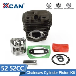 XCAN 1 Set Diameter 45mm Chainsaw Cylinder and Piston Set Fit 52 52cc Chainsaw Spare Parts for Gasoline/Oil Chainsaw