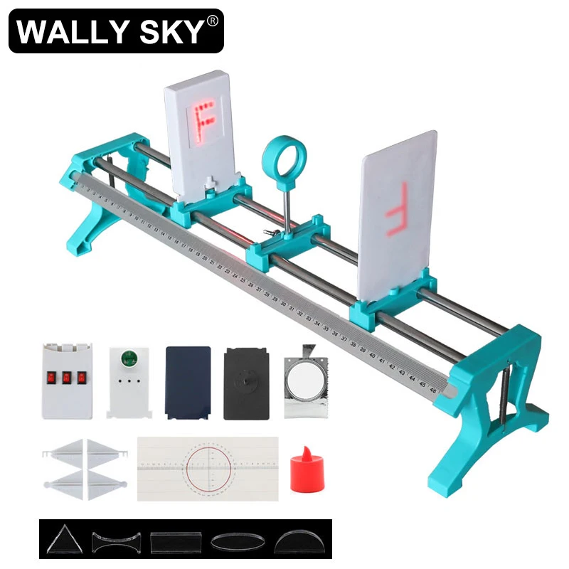 Student Experiment Kit Physical Optical Bench Set Concave Convex lens Imaging Pinhole Imaging Light Reflection