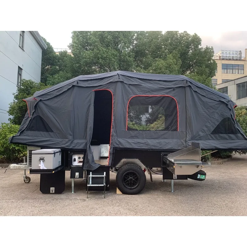 ระบบครัวแบบเลื่อนได้ตกแต่งสวยงาม อลูมิเนียมสำหรับคาราวาน รถบ้านออฟโรด เต็นท์ลมสำหรับเดินทาง