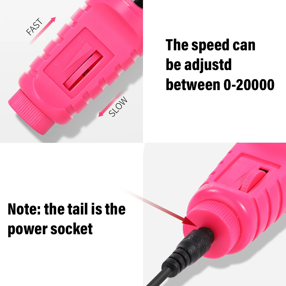 Yikoolin-プロのネイルアートセット,LED UVランプ,ゲル硬化機,電動ネイルファイル,ドリルキット