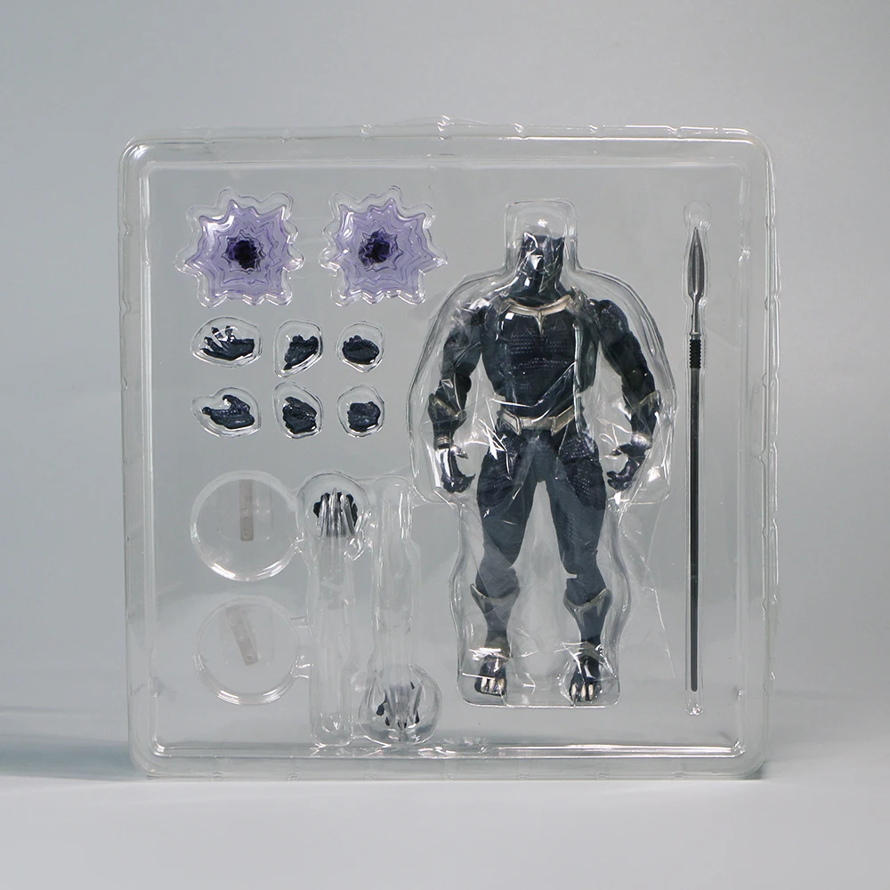 15cm Anime Marvel Black Panther Action Figure Akam Factory 030 Joint Movable Collection Cartoon Toy Model Toys Kid Desktop Gifts