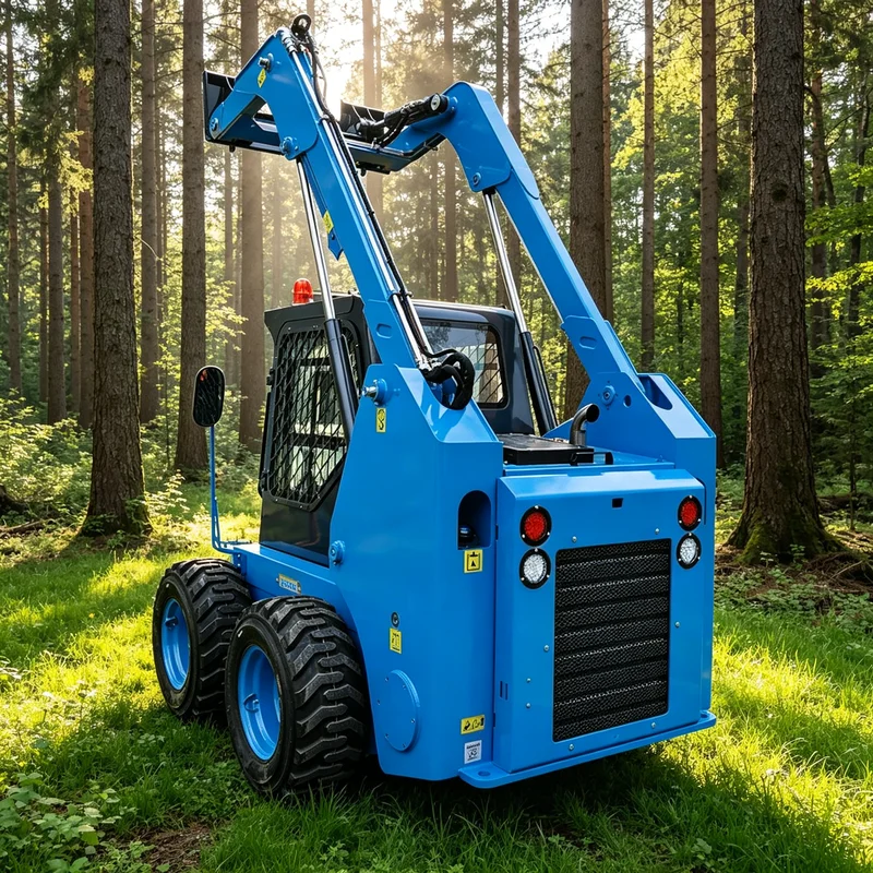 Customized CE Approved Skid Steer Loader Diesel Multifunctional Engine Wheel Loader For Construction Garden Farm