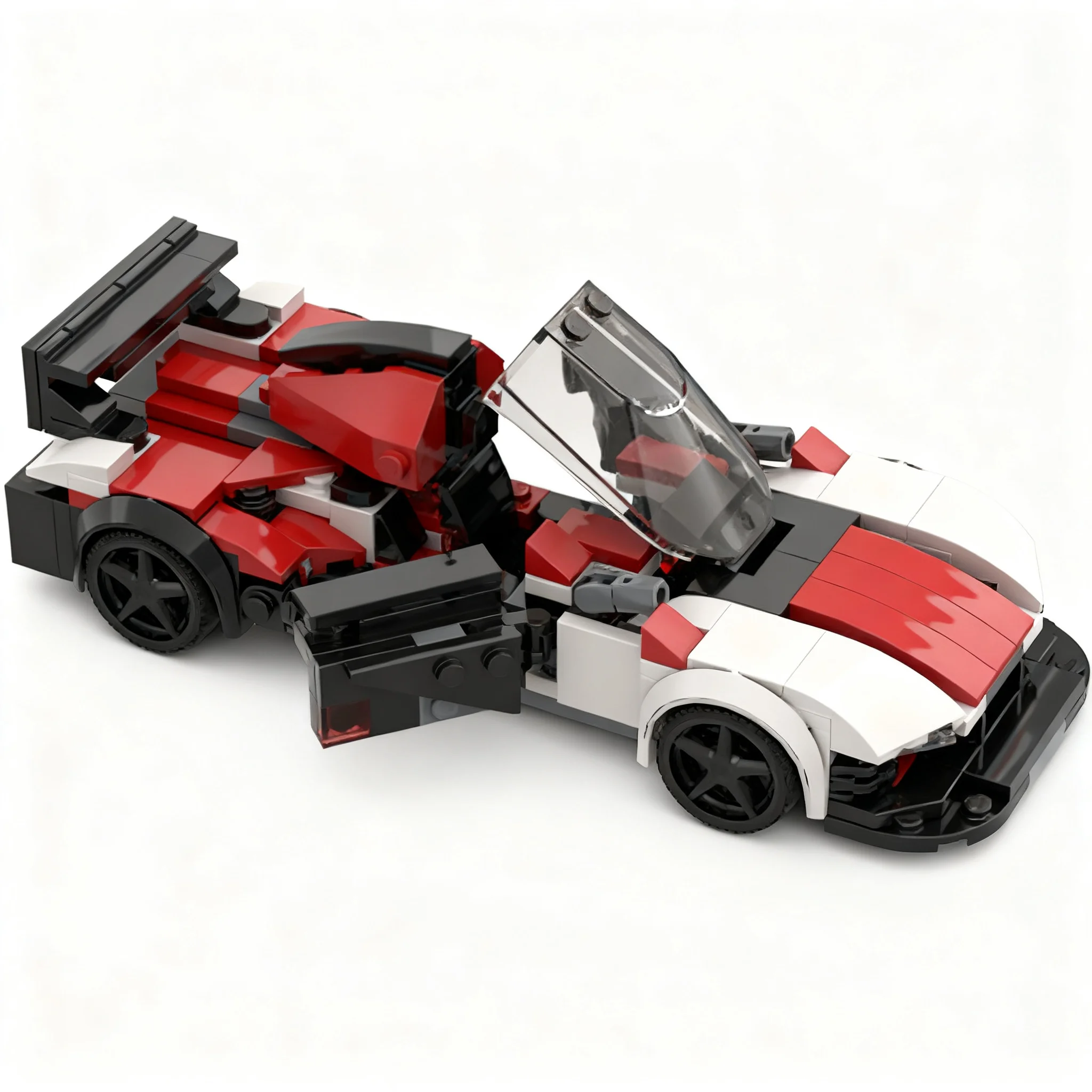 278pcs MOC Porschesd 963-Based Hypercar City Champions Model Building Blocks Construction Toy Christmas Gift Display Creative