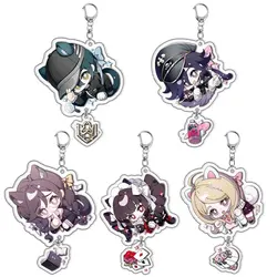 Anime Danganronpa V3: Killing Harmony Keychain Cosplay Saihara Shuichi Kokichi Oma Pendant Key Ring Game Bag Accessories Gift