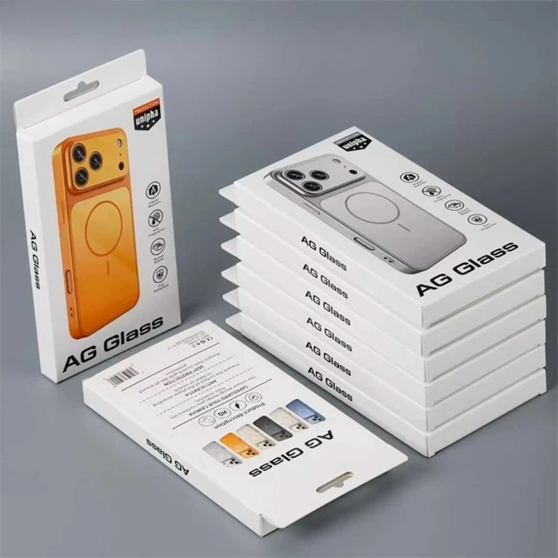 2026 100pcs Phone Case Packaging Box Universal Cardboard Box With  Tray Cell Phone Case Box For Iphone 14 15 16 17 Pro Max Cover