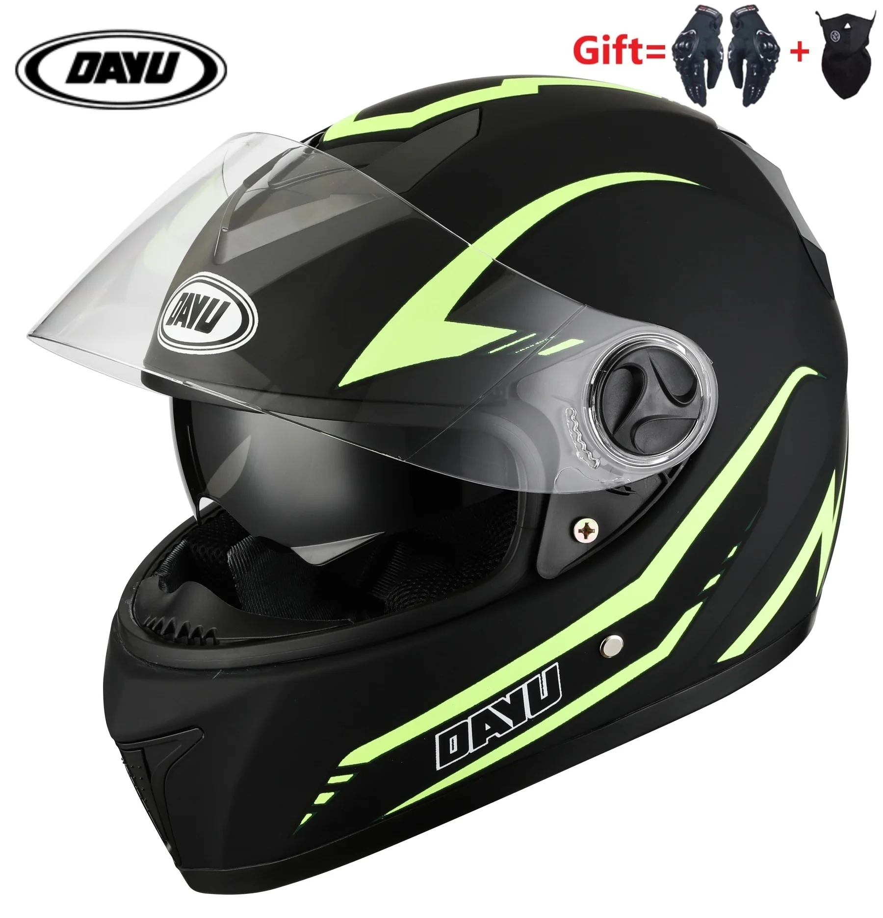 

2021 Dot Certified 2 Gifts Off Road Full Face Motorcycle Helmet Dual Lens Double Visors Dirt Bike For Moto Sport For Man Women