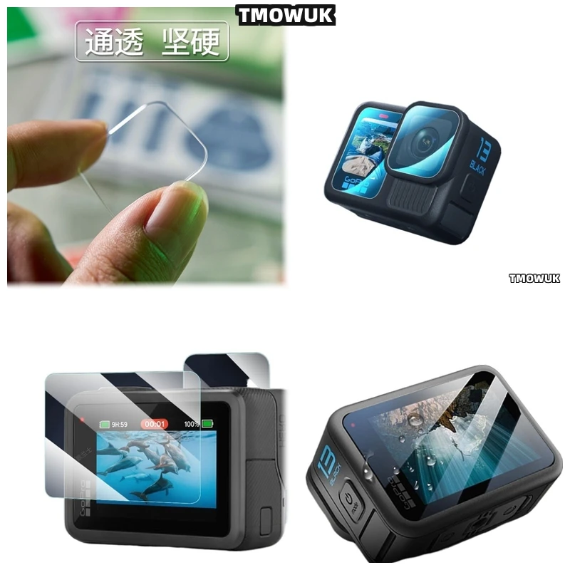 

For GoPro Hero 13 Bubble-Free Tempered Glass Lens Cover