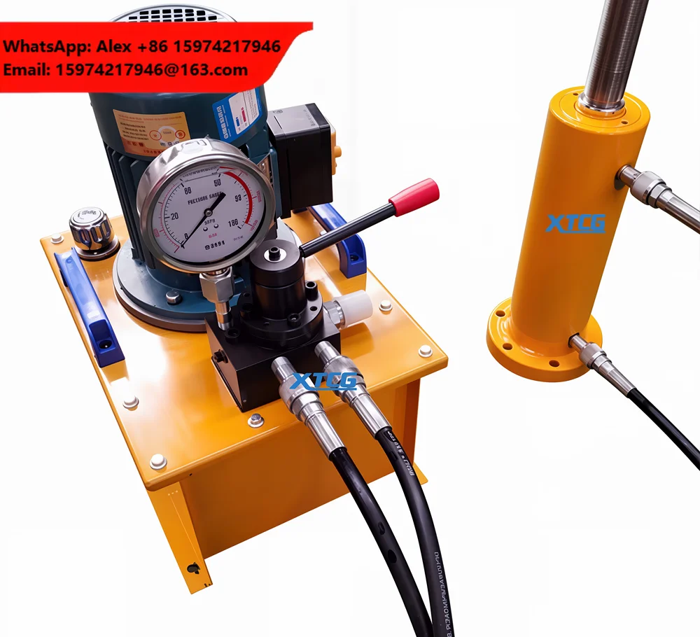 Double Acting 700 Bar Electric Hydraulic Pump Station High Pressure Hydraulic Power Unit With 4 Way Valve For Bending Machine