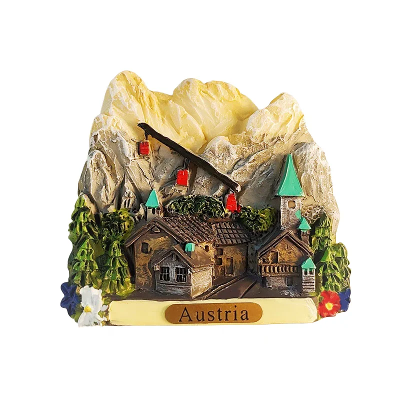 Europe Austria 3D Fridge Magnets Tourism Souvenir Refrigerator Magnets Sticker Collection Handicraft Decoration Articles