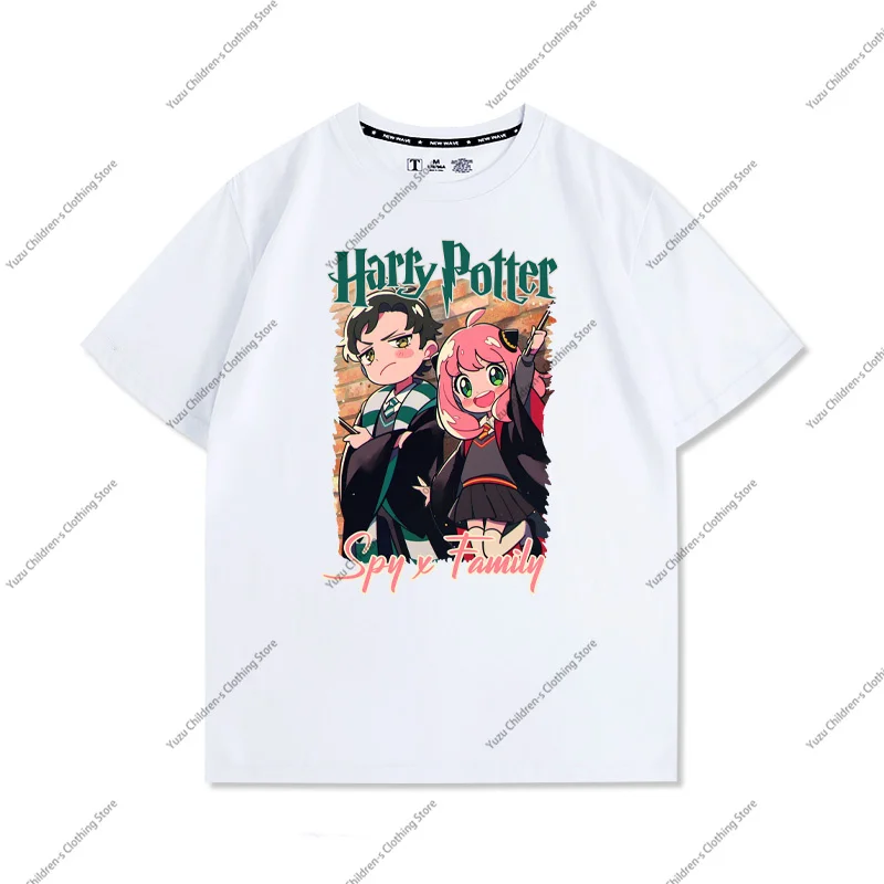 New Japanese Anime Co-Branded Printing Summer Trend Cotton Children's T-Shirts Are Comfortable And Versatile For Boys And Girls