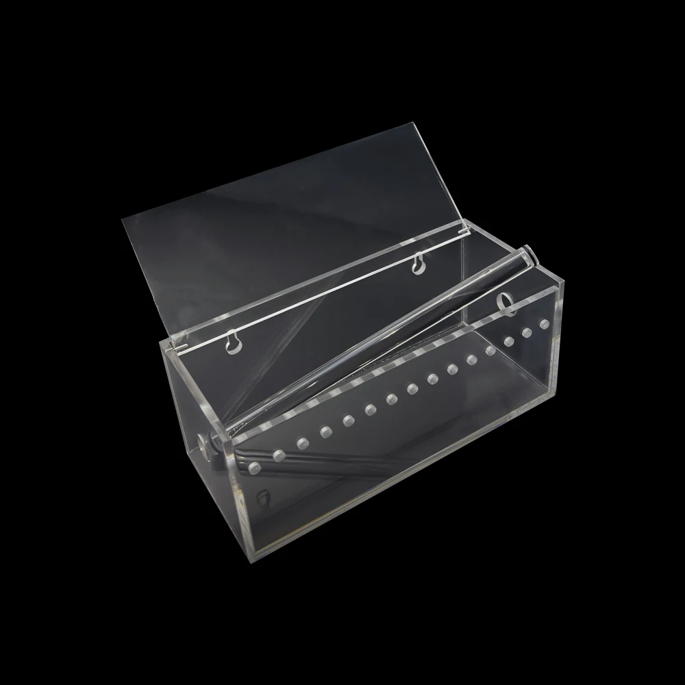 1pcs Dental Power Chain Holder Orthodontic Elastics Chains Acrylic Dispenser Placing Box Ortho Rubber Band Organizer Box