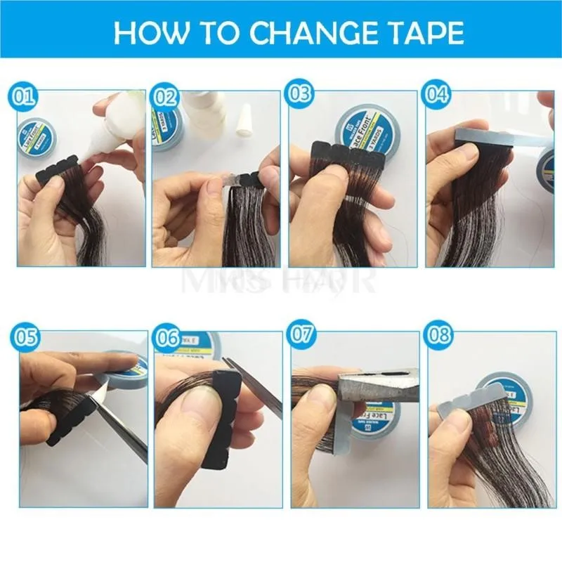 Tape Extensions Glue 3 Yards Roll Tape in Hair Extensions Professional Pliers Electric Tape Remover Salon DIY Re-Tape Must Buy