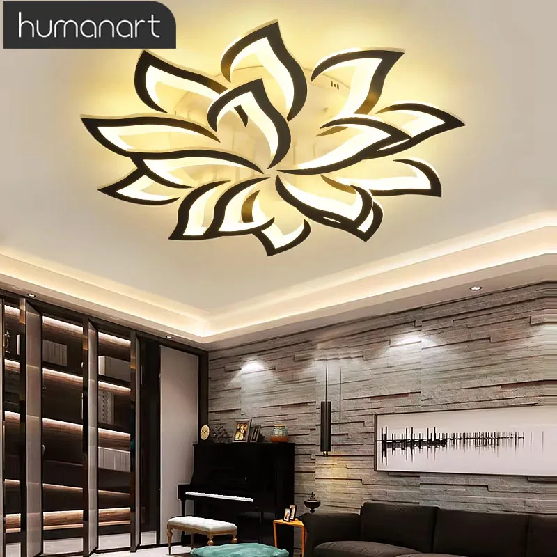 Petal Living Room Ceiling Lamp Creative Modern Simple Atmospheric Led Living Room Ceiling Lamp Bedroom Whole House Main Light