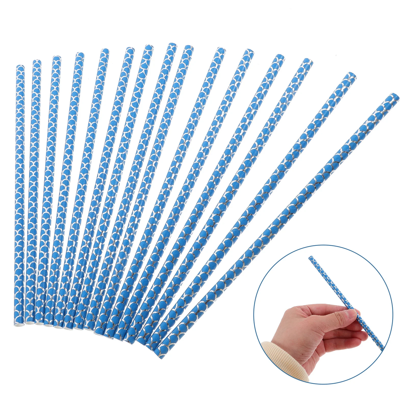 

100Pcs Degradable Paper Straws for Party Decoration Birthday Grad Bridal Shower Travel Summer Holiday Drinks Paper Straws