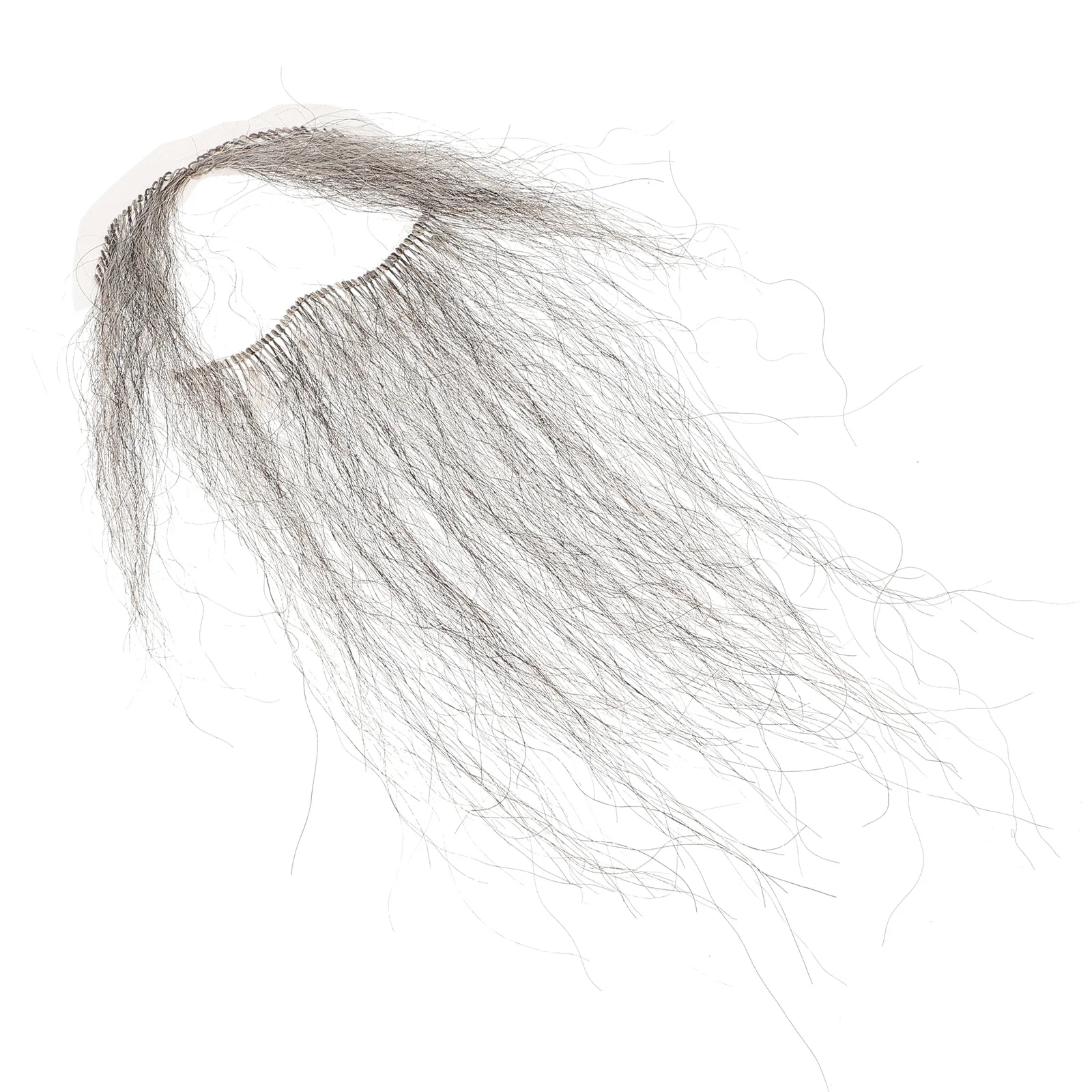 1 set Fake Beard Mustache Artificial Fiber Realistic Elderly Makeup Prop For Costume Party Carnival Stage Cosplay Beard Decor