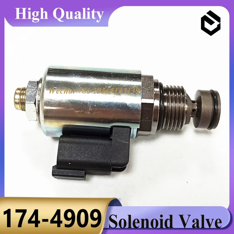 174-4909 ShutOff Solenoid Valve 1744909 for Caterpillar CAT D6 D5 D8 D7 D8T D8R D10R D10T2 D10T D5R2 D6N Parts