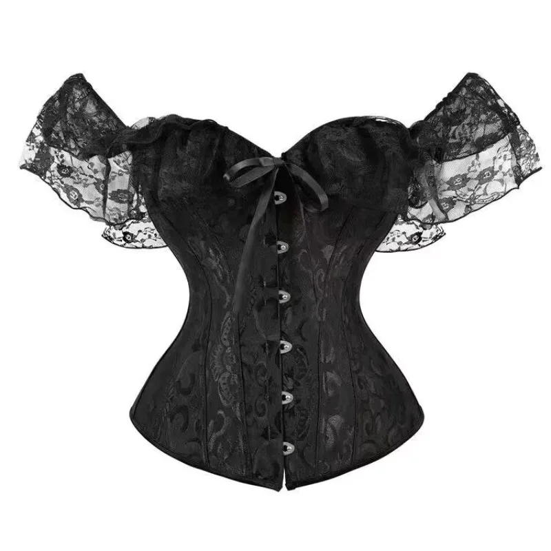 Palace Off The Shoulder Women Body Hugging Chest Support Shapewear Jacquard Woman Shapewear Versatile Top Festival Body Feminino