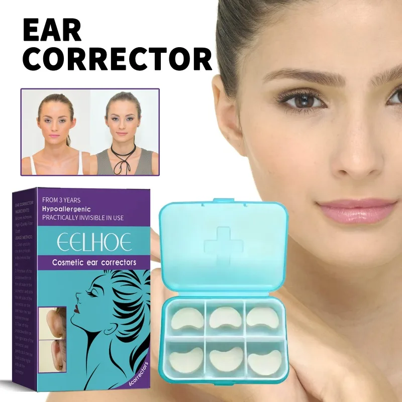 Parche Corrector de oreja portátil de silicona, soporte adelgazante, corrección de orejas provocativas, moldeador de Pinna, impermeable