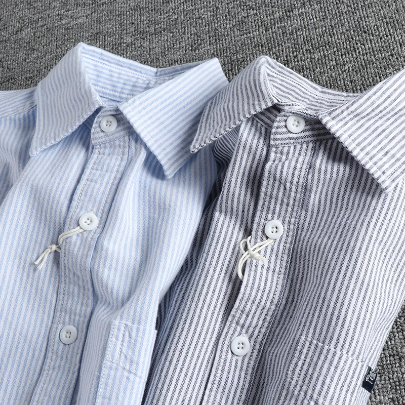 Retro Striped Long Sleeved Shirt for Men, the Perfect Casual Wear for Autumn