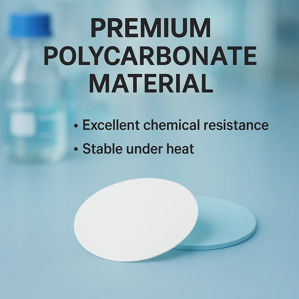 مسار البولي كربونات المحفور PCTE غشاء نانوبور مرشح الترشيح الفائق النووي لترشيح الدهون