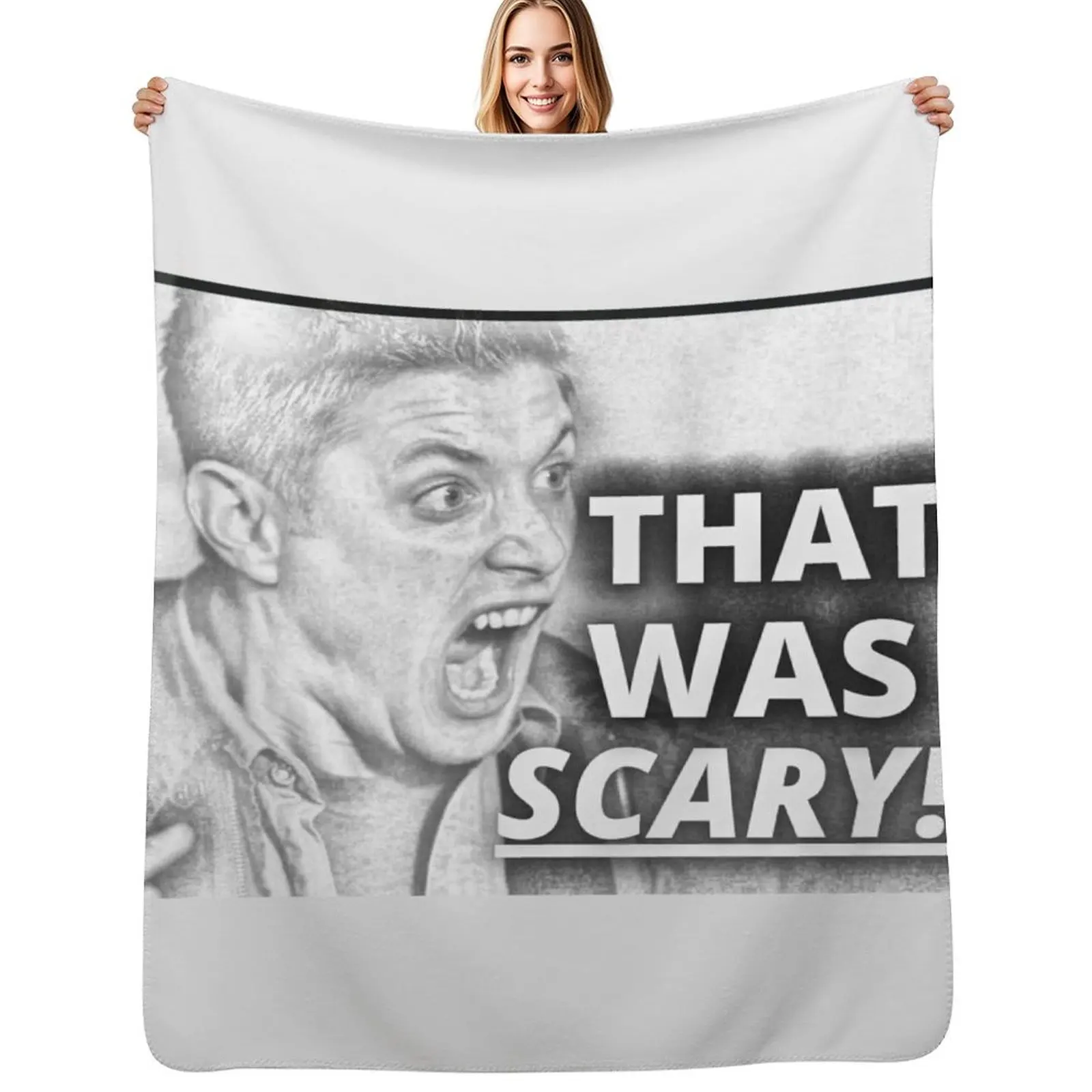 

That Was Scary Dean - Sketch Throw Blanket Cozy Throw Blanket for Bed Sofa Chair