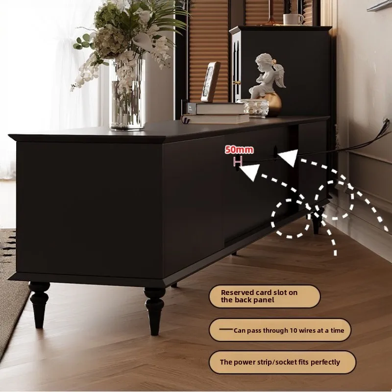 mobile TV domestico dal pavimento al soffitto armadietto portaoggetti in stile retrò combinazione tavolino integrato Marocco レキ§トTavolo TV