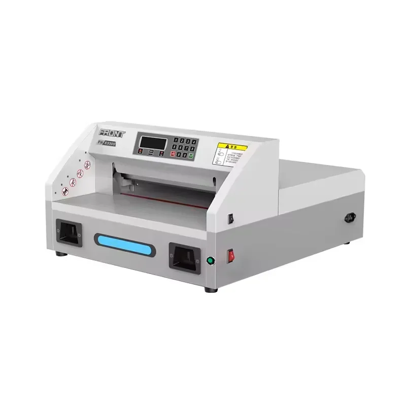 A4 FRONT  E330S electric small glue binder put on desk paper cutting machine office use paper cutter