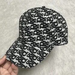 Summer Printed Letter Baseball Caps for Women's Outdoor Travel Visor Adjustable Snapback Button Hip Hop Men's Fishing Hats