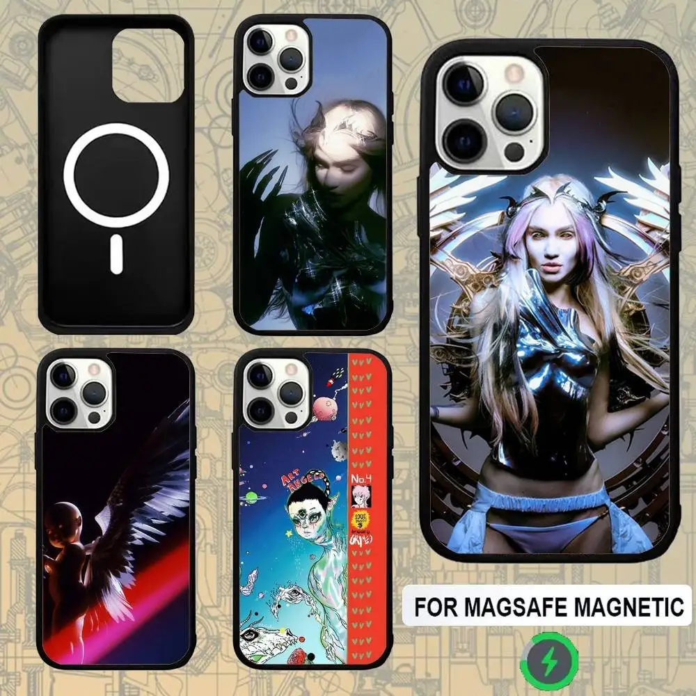 

G-Grimes Miss Anthropocene For Magsafe Wireless Charger Case For iPhone 15,16,17,13,14,11,12,Pro,Max,Plus,E,Air,Mini Magnetic