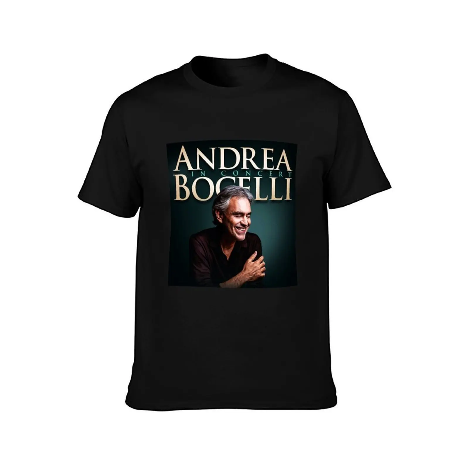 Best Tour Singer Man ANDREA BOCELLI Best Selling T-Shirt, Summer Casual Cotton Tee, Oversized Streetwear Tops, Unisex Men Women