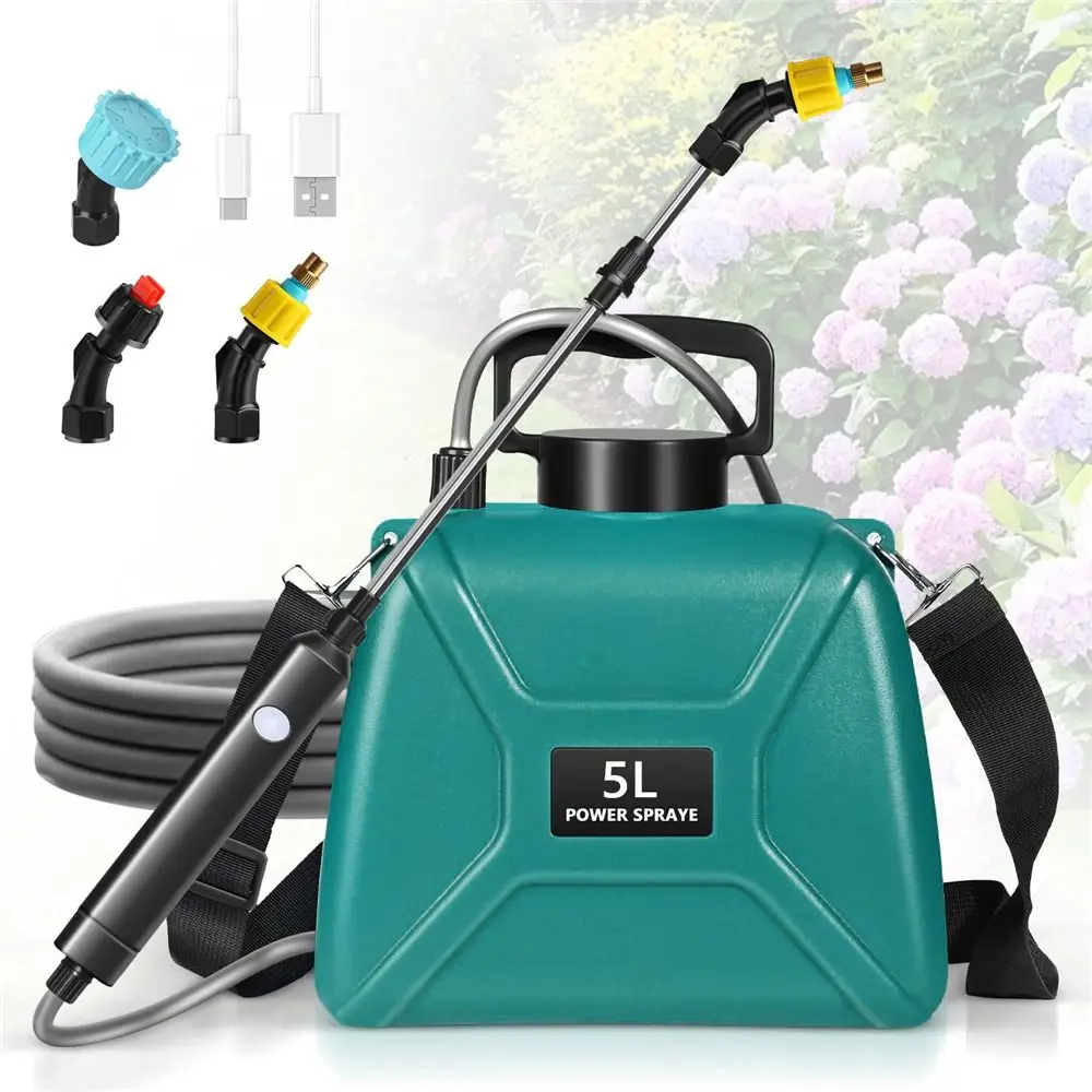 Upgrade Battery Powered Electric Garden Sprayer Retractable Wand Rechargeable Handle Electric Sprayer