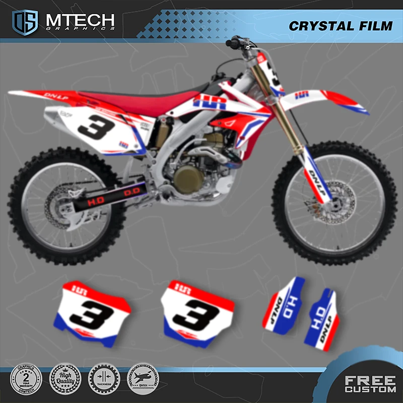 

DSMTECH Custom Team Graphics Decals Stickers Kit For Honda 2005 2006 2007 2008 CRF450 005