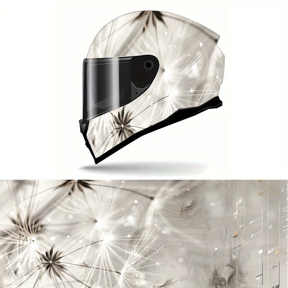 

Striking Celestial - dandelion Illustration Helmet Vinyl Wraps, Waterproof Self-adhesive Helmet Vinyl Wraps, Surface Protection,