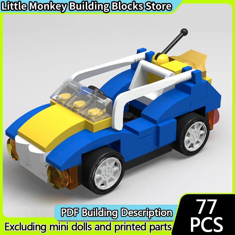 

Speed Racing Car Model MOC Building Bricks Classic Small Sedan Modular Technology Children Holiday Gifts Assemble Toys Suit