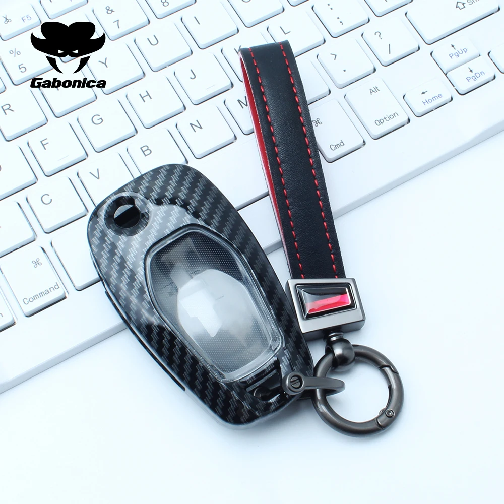 Capa de Chave Automotiva ABS Flip com Chaveiro Compatível com Chevrolet Cruze Spark Sonic Onix Joy Plus Sedan Cobalt Entrada Cruzada SPIN GM
